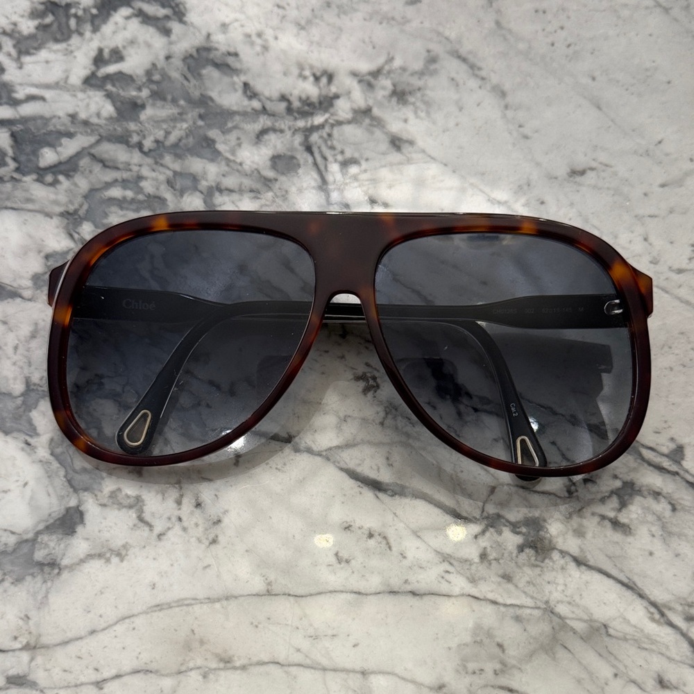 Chloe aviator Tortoise Shell Sunglasses